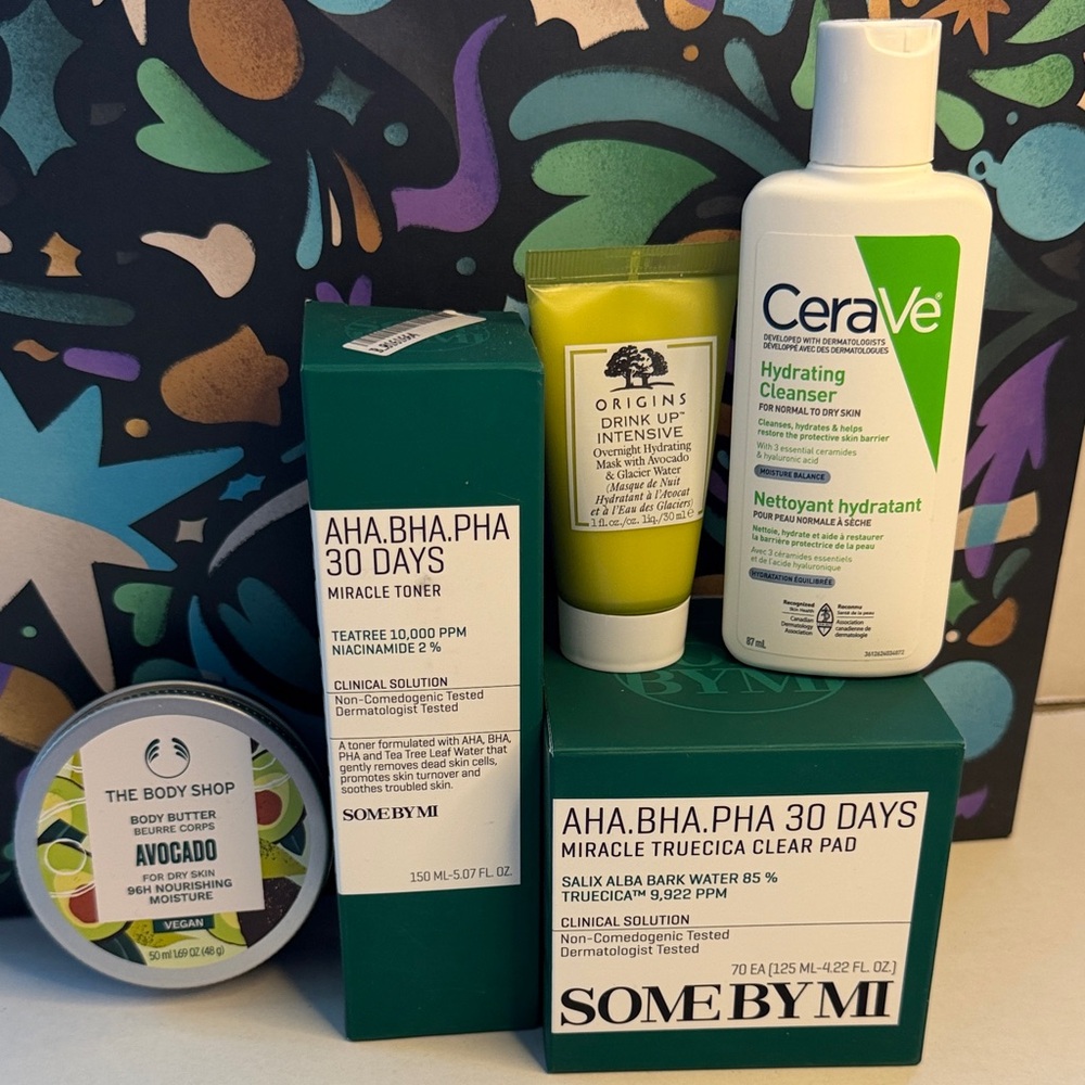 Clear Skin & Hydration Balance Set SOME BY MI AHA.BHA.PHA, Origins, CeraVe